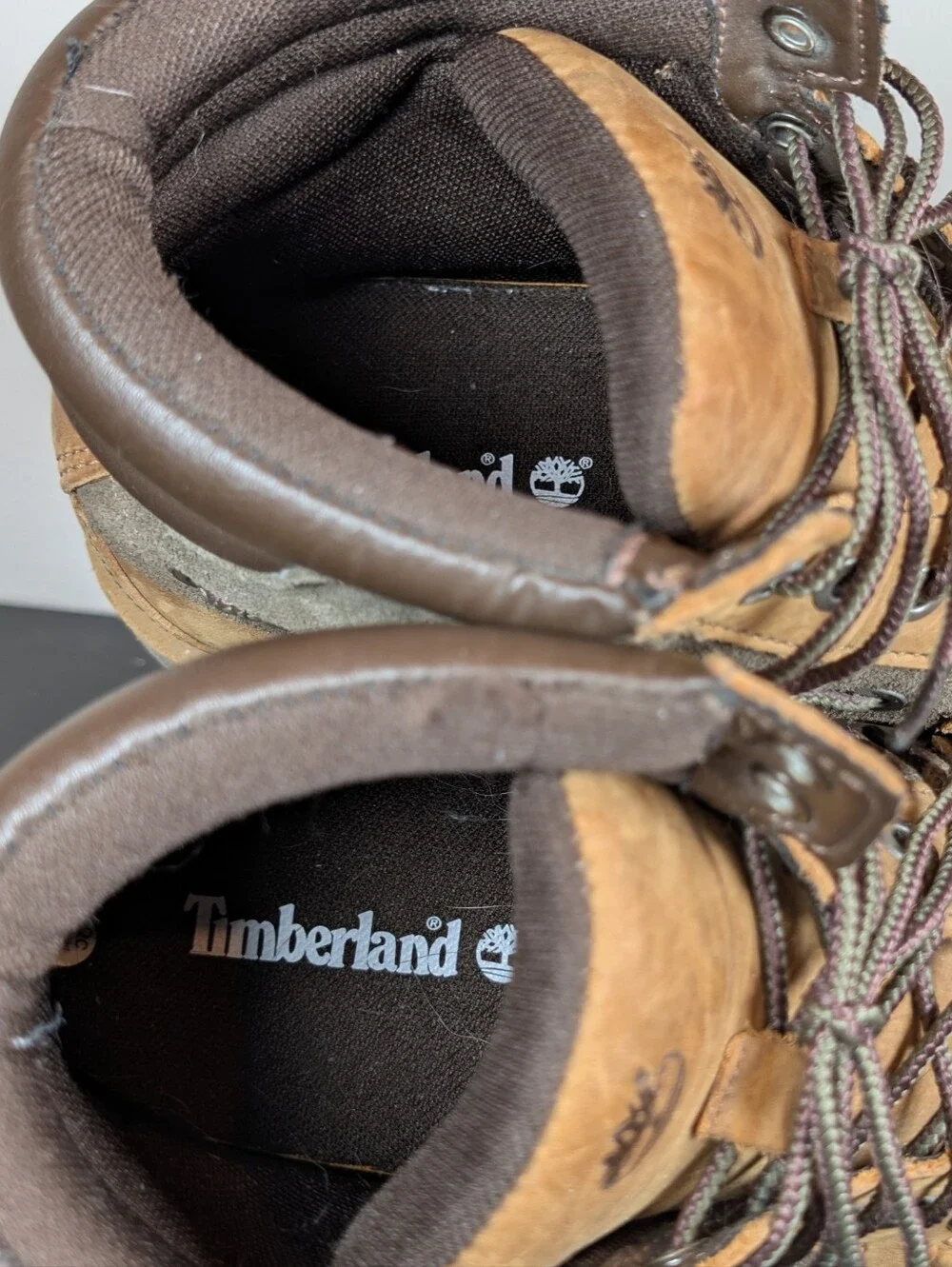 Timberland x‎ AE Oakwell Leather Mid Lace-Up Boots Mens 7.5 Brown Nubuck